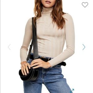 TOPSHOP ribbed turtleneck